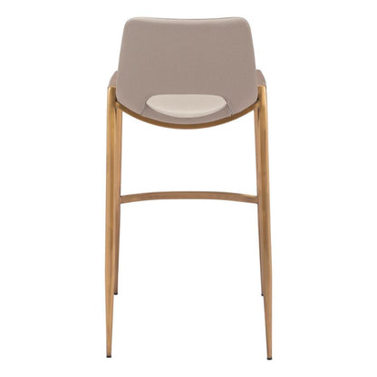 Desi Mid-Century Leather Barstool (Set of 2)