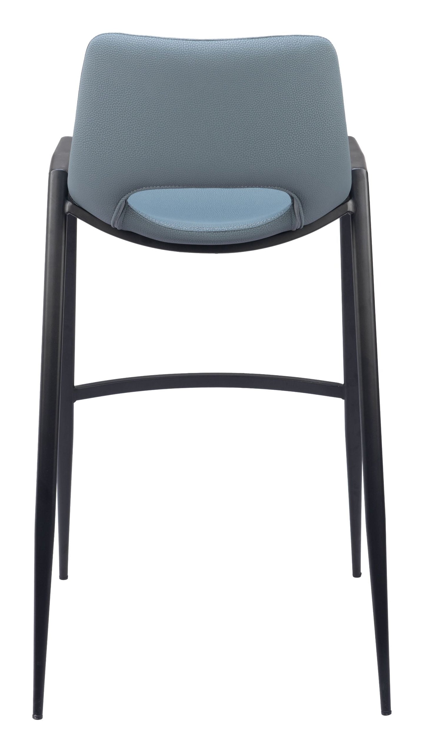 Desi Mid-Century Leather Barstool (Set of 2)