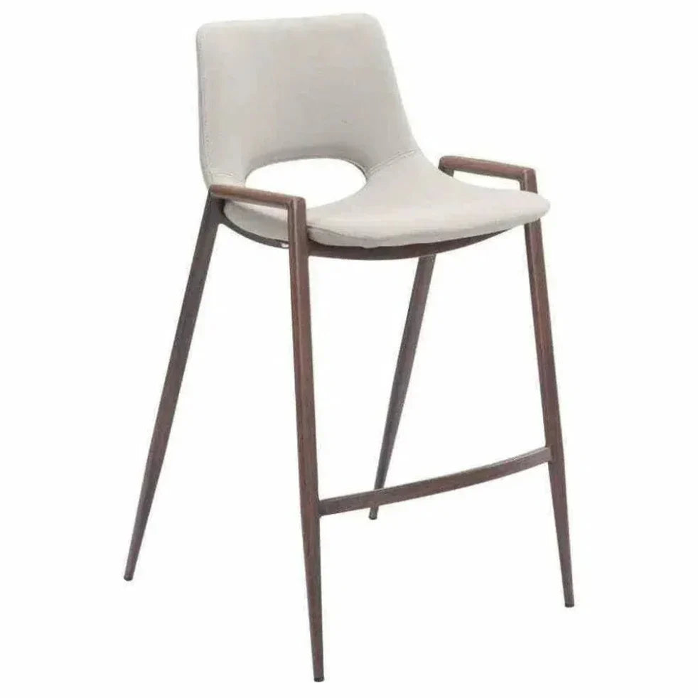 Desi Leather Counter Chair (Set of 2)