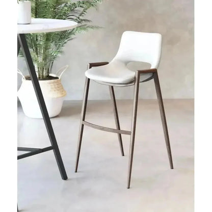 Desi Leather Counter Chair (Set of 2)