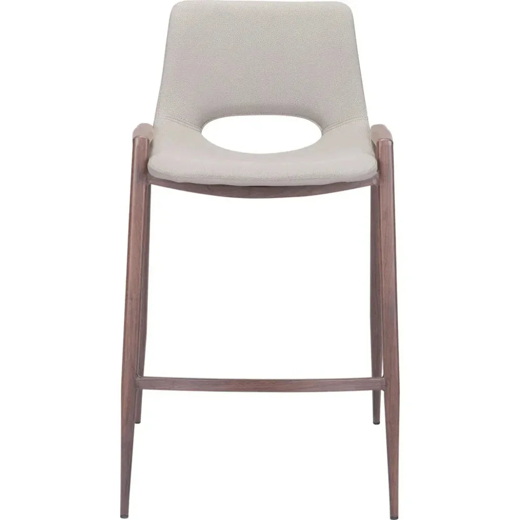 Desi Leather Counter Chair (Set of 2)