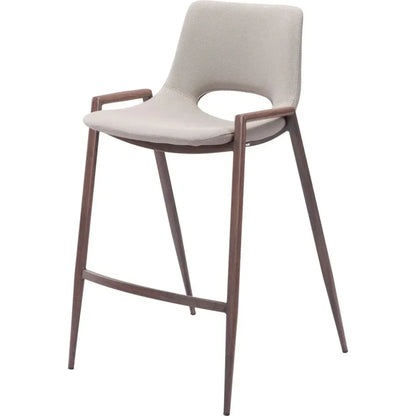 Desi Leather Counter Chair (Set of 2)