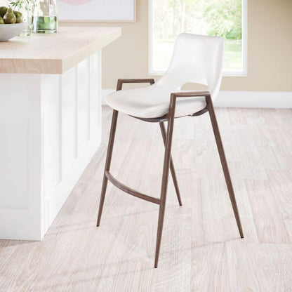 Desi Leather Counter Chair (Set of 2)