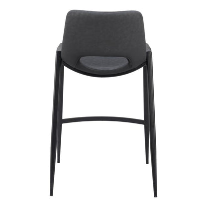 Desi Leather Counter Chair (Set of 2)
