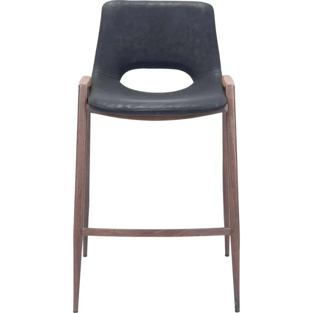 Desi Leather Counter Chair (Set of 2)