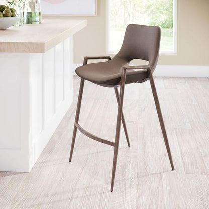 Desi Leather Counter Chair (Set of 2)