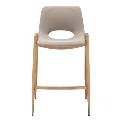 Desi Leather Counter Chair (Set of 2)