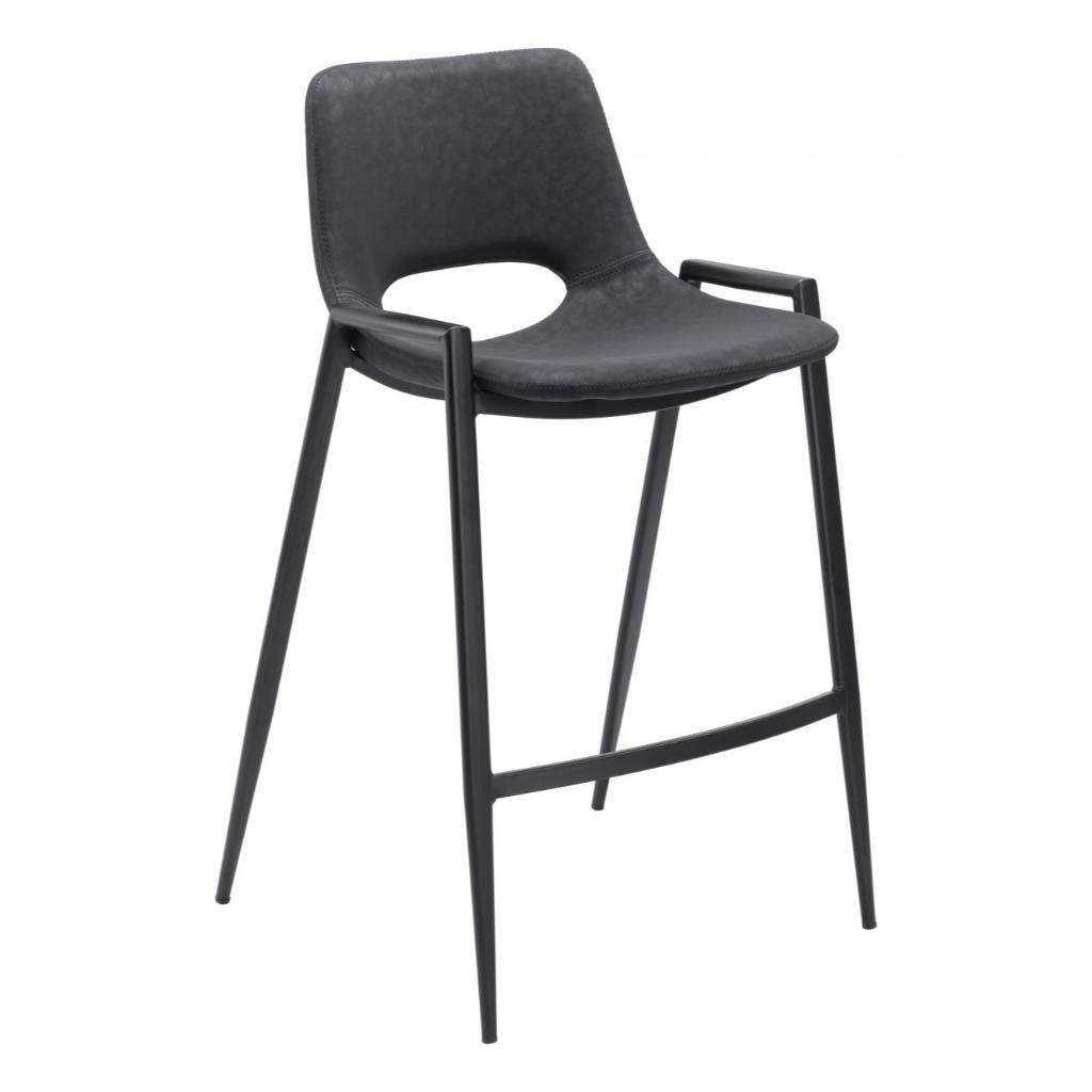 Desi Leather Counter Chair (Set of 2)