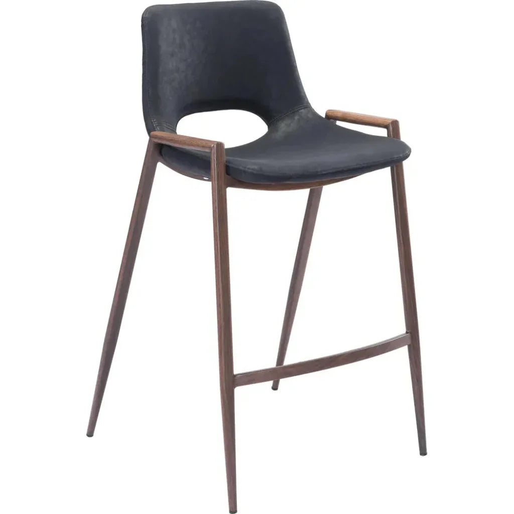 Desi Leather Counter Chair (Set of 2)