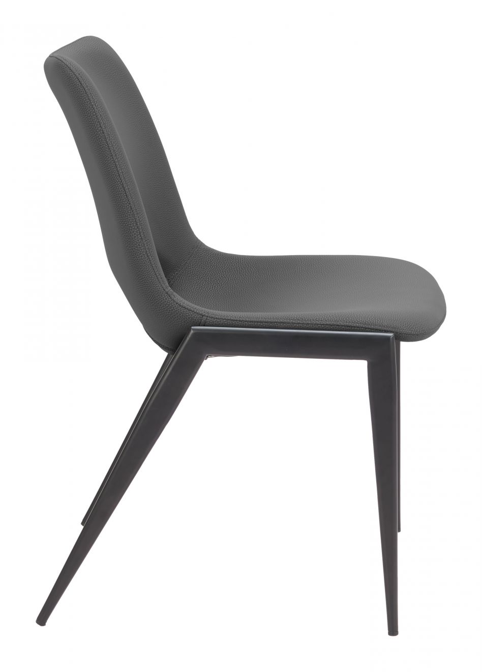 Desi Faux Leather Armless Dining Chair 2PC