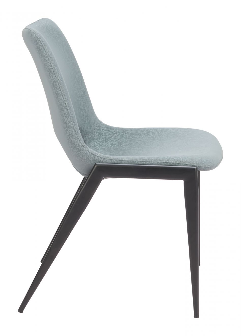 Desi Faux Leather Armless Dining Chair 2PC