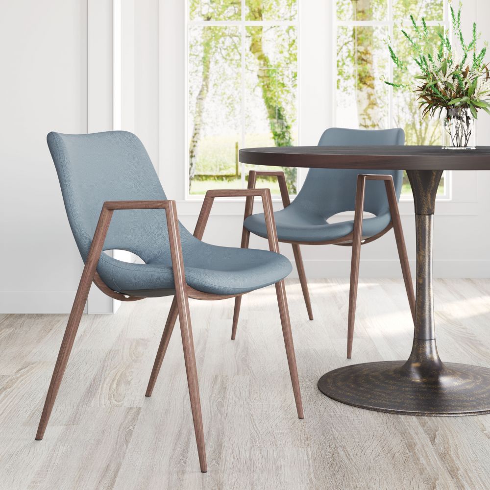 Desi Faux Leather Dining Chair 2PC