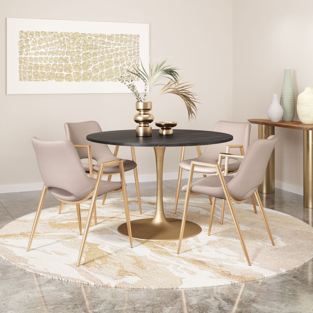 Desi Faux Leather Dining Chair 2PC
