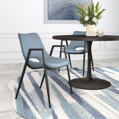 Desi Faux Leather Dining Chair 2PC
