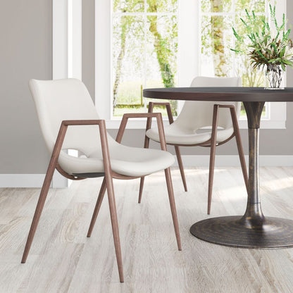Desi Faux Leather Dining Chair 2PC