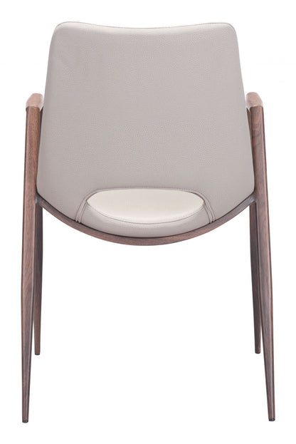 Desi Faux Leather Dining Chair 2PC