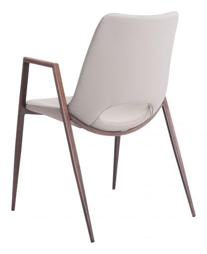 Desi Faux Leather Dining Chair 2PC