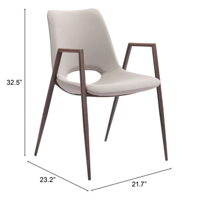 Desi Faux Leather Dining Chair 2PC