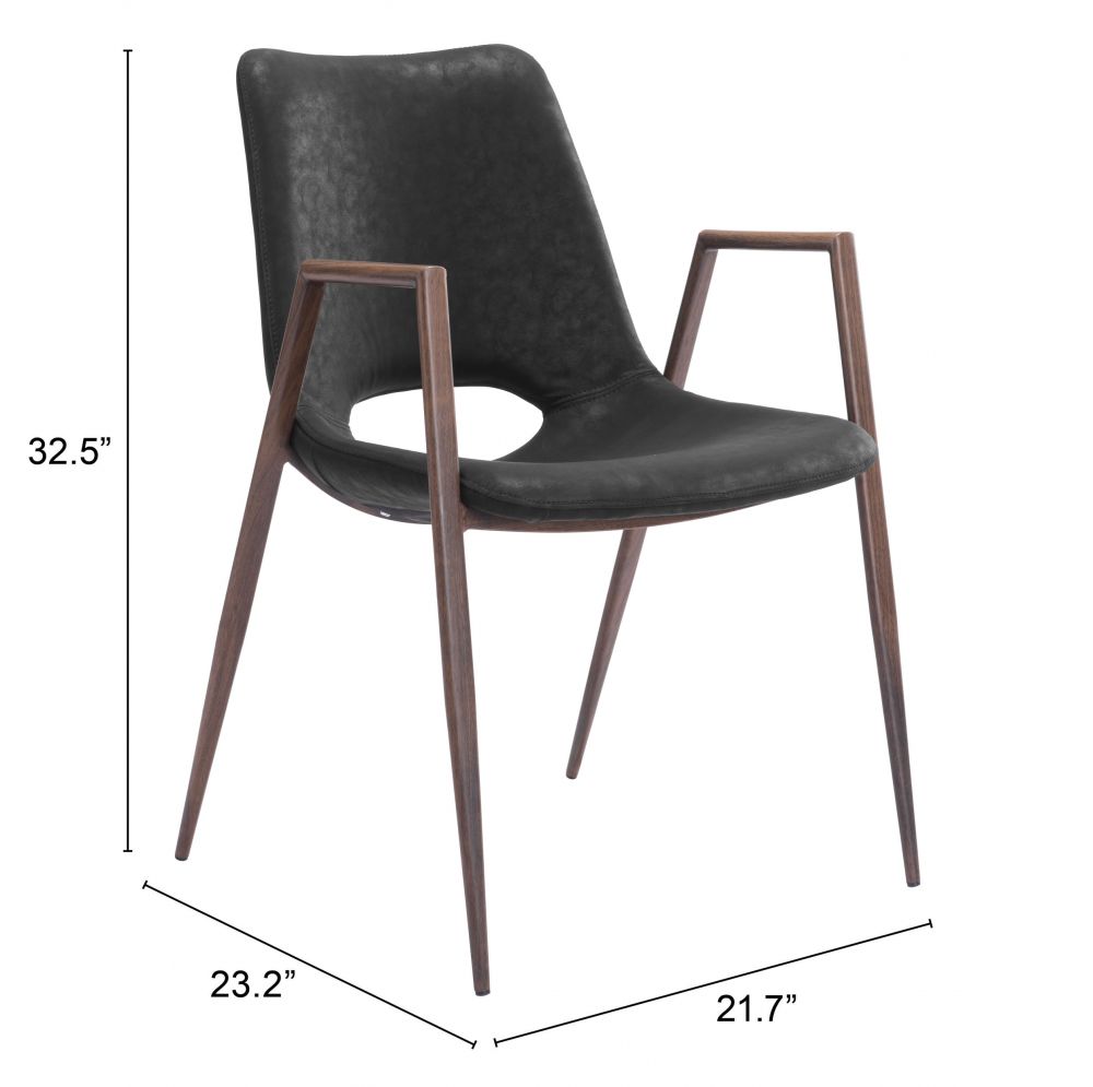 Desi Faux Leather Dining Chair 2PC