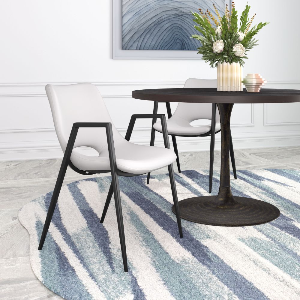 Desi Faux Leather Dining Chair 2PC