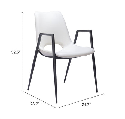 Desi Faux Leather Dining Chair 2PC