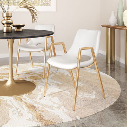 Desi Faux Leather Dining Chair 2PC