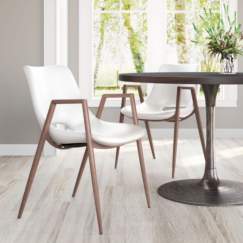 Desi Faux Leather Dining Chair 2PC