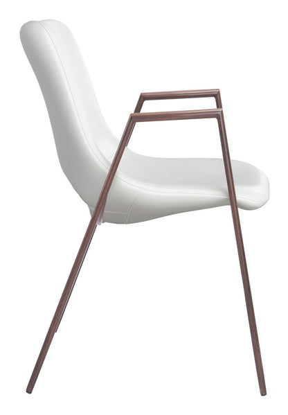 Desi Faux Leather Dining Chair 2PC