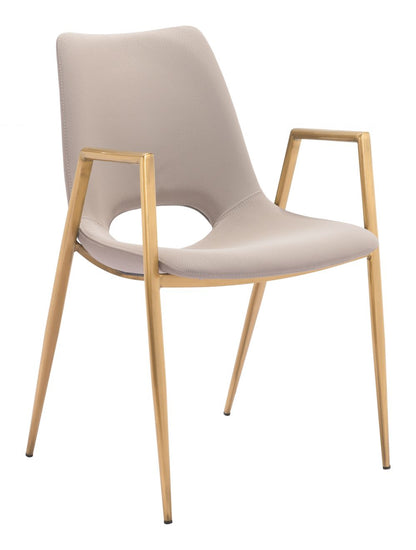 Desi Faux Leather Dining Chair 2PC