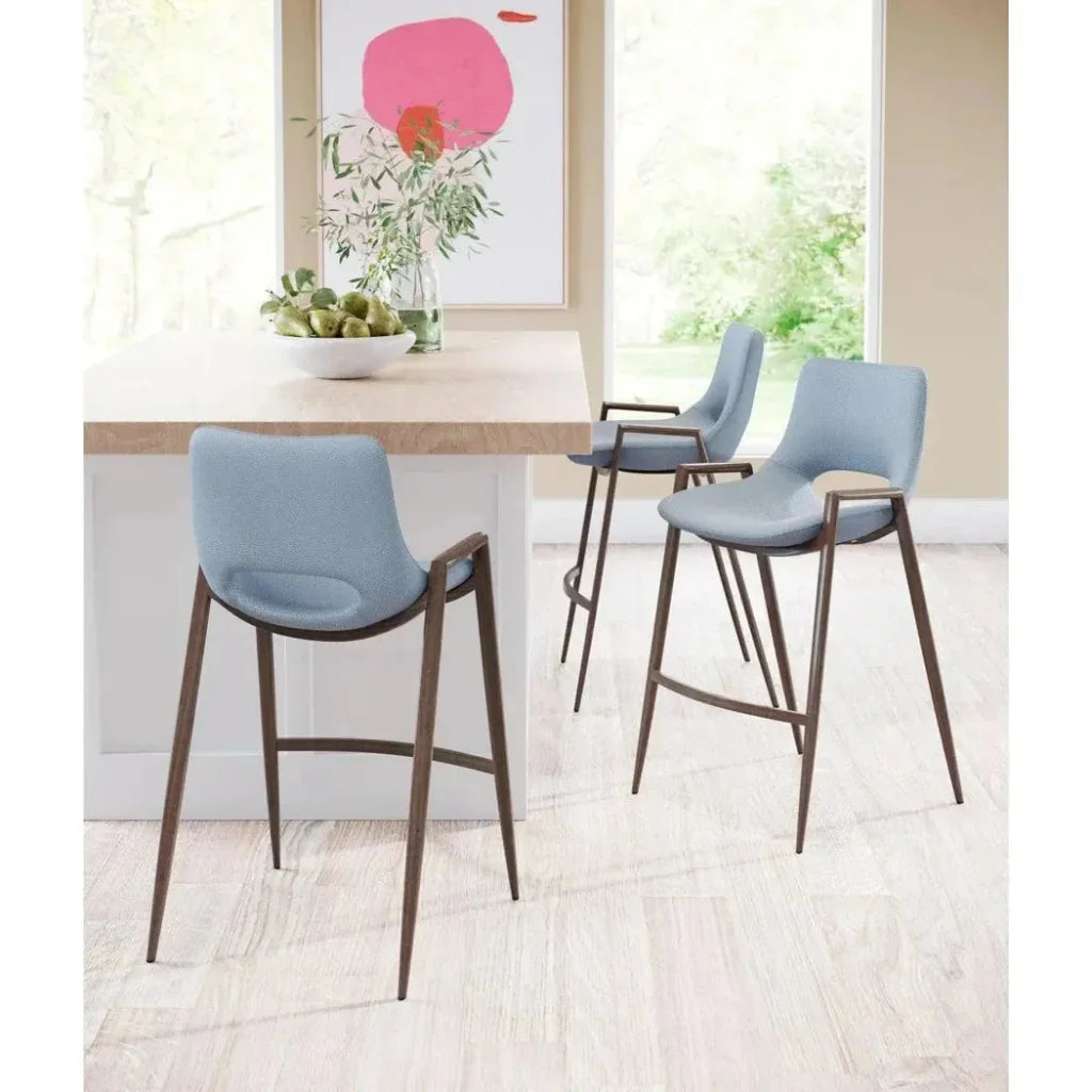 Desi Gray Counter Chair (Set of 2)