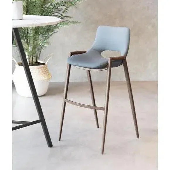 Desi Gray Counter Chair (Set of 2)