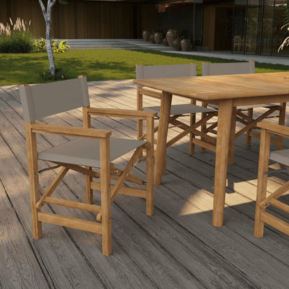 Director Teak Patio Family Dining Set 7PC