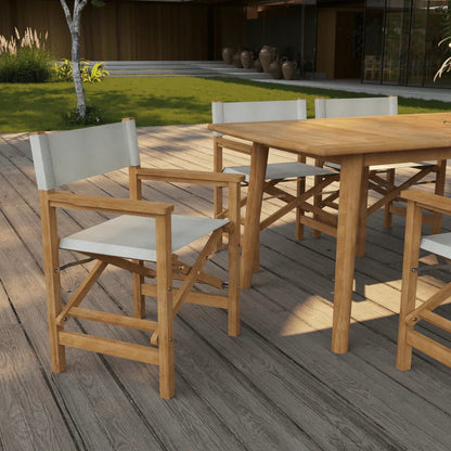 Director Teak Patio Family Dining Set 7PC