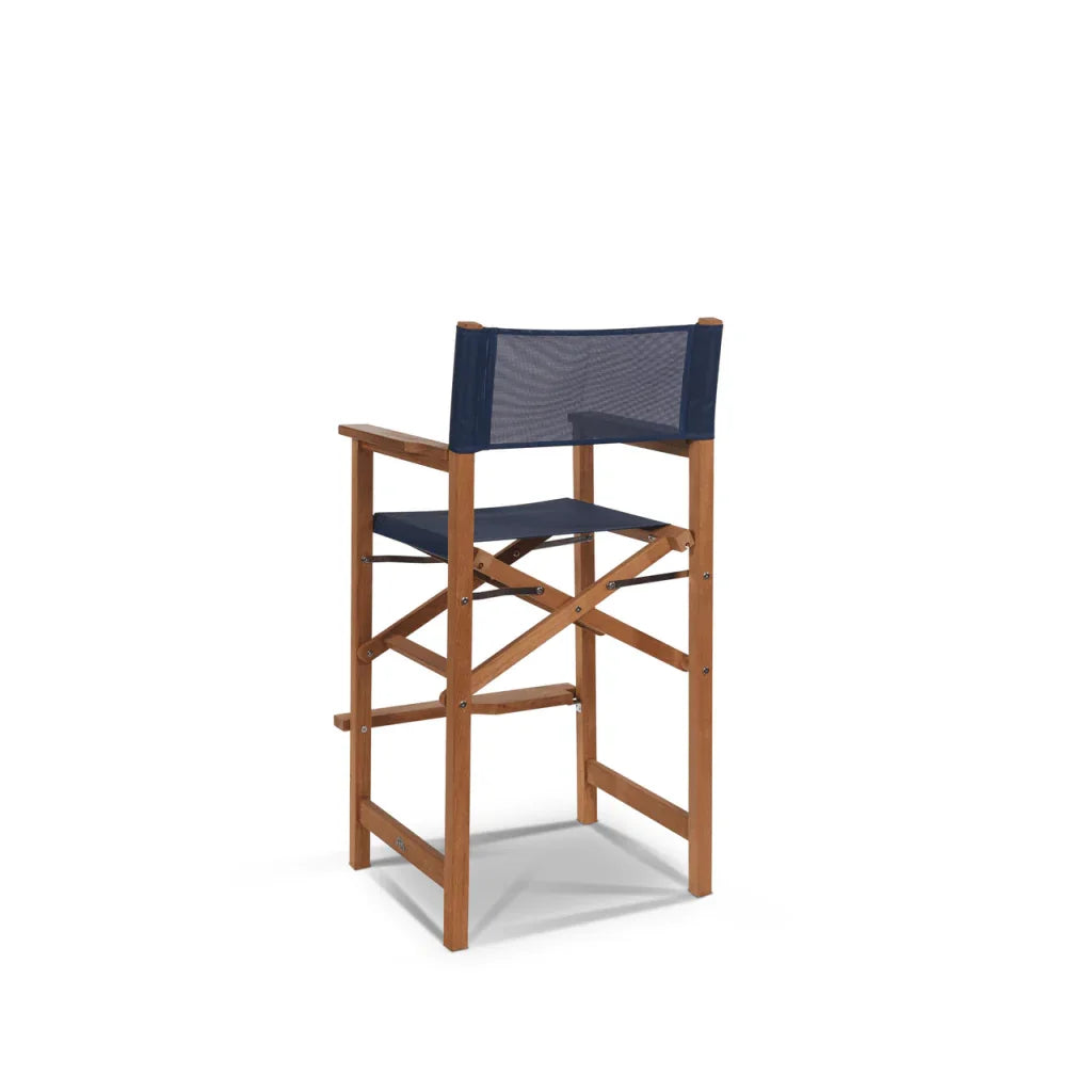 Director Teak Patio Square Bar Height Dining Set 3PC