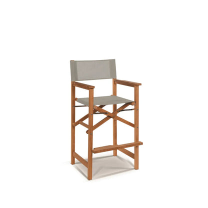 Director Teak Patio Square Bar Height Dining Set 3PC