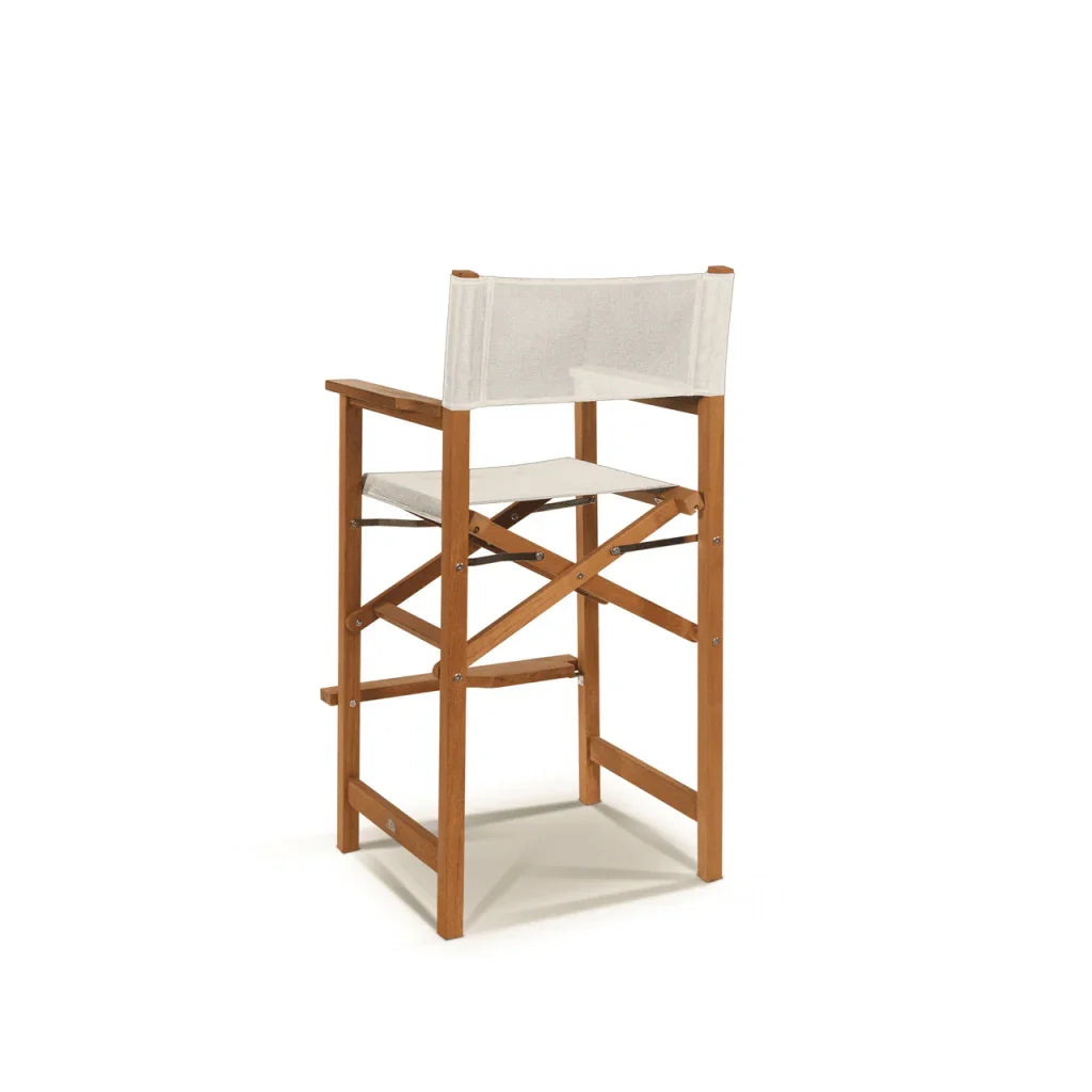 Director Teak Patio Square Bar Height Dining Set 3PC