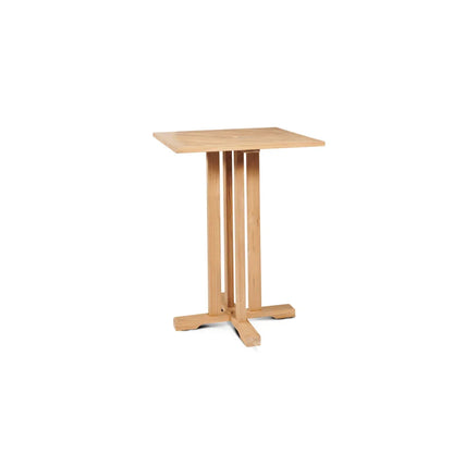 Director Teak Patio Square Bar Height Dining Set 3PC