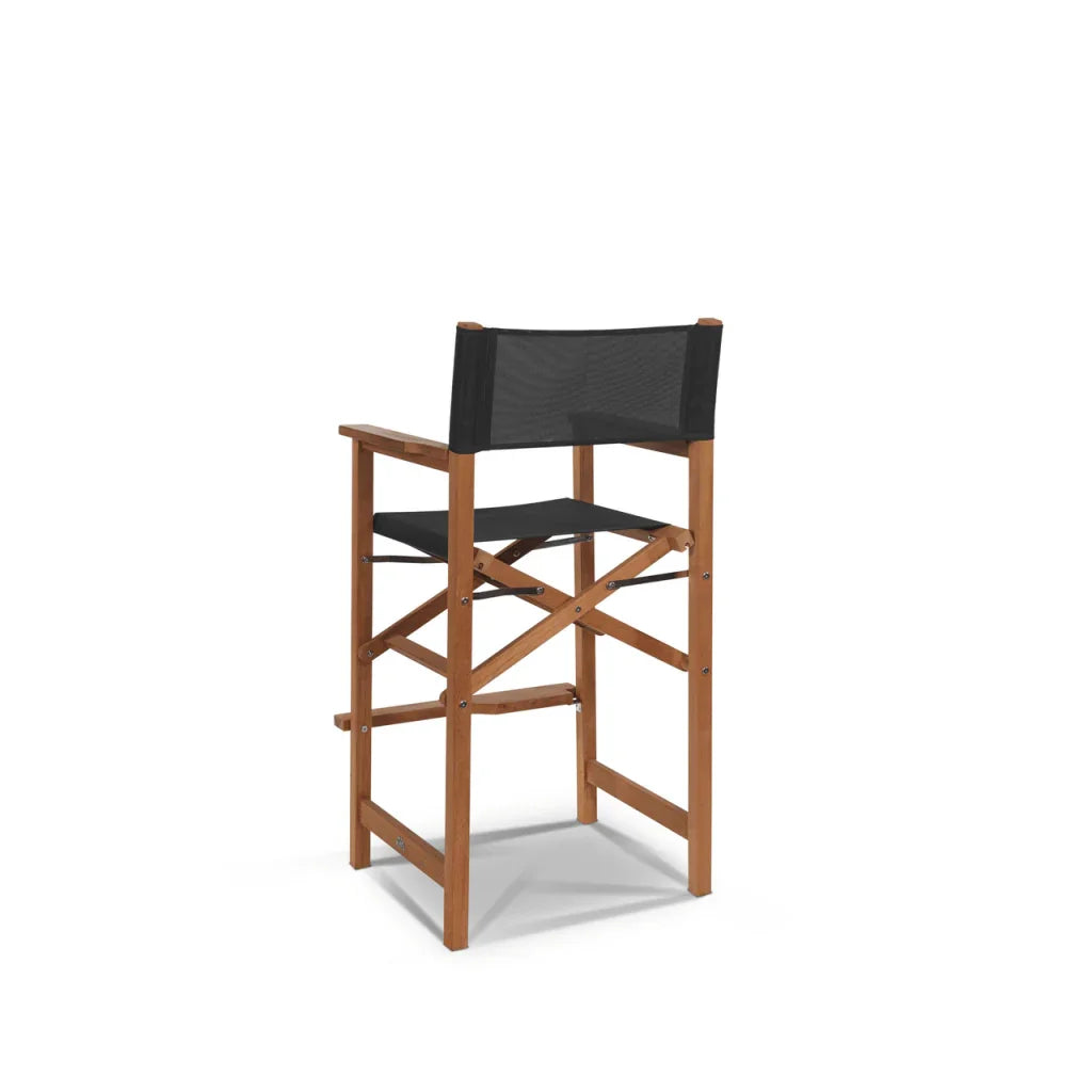 Director Teak Patio Square Bar Height Dining Set 3PC