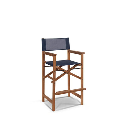 Director Teak Patio Square Bar Height Dining Set 3PC