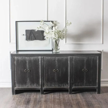 Campana Distressed Black Sideboard