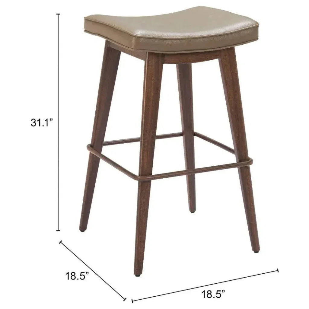 Divat Wood Base Barstool (Set of 2)