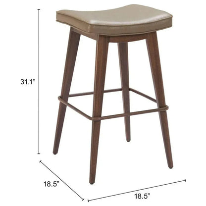 Divat Wood Base Barstool (Set of 2)