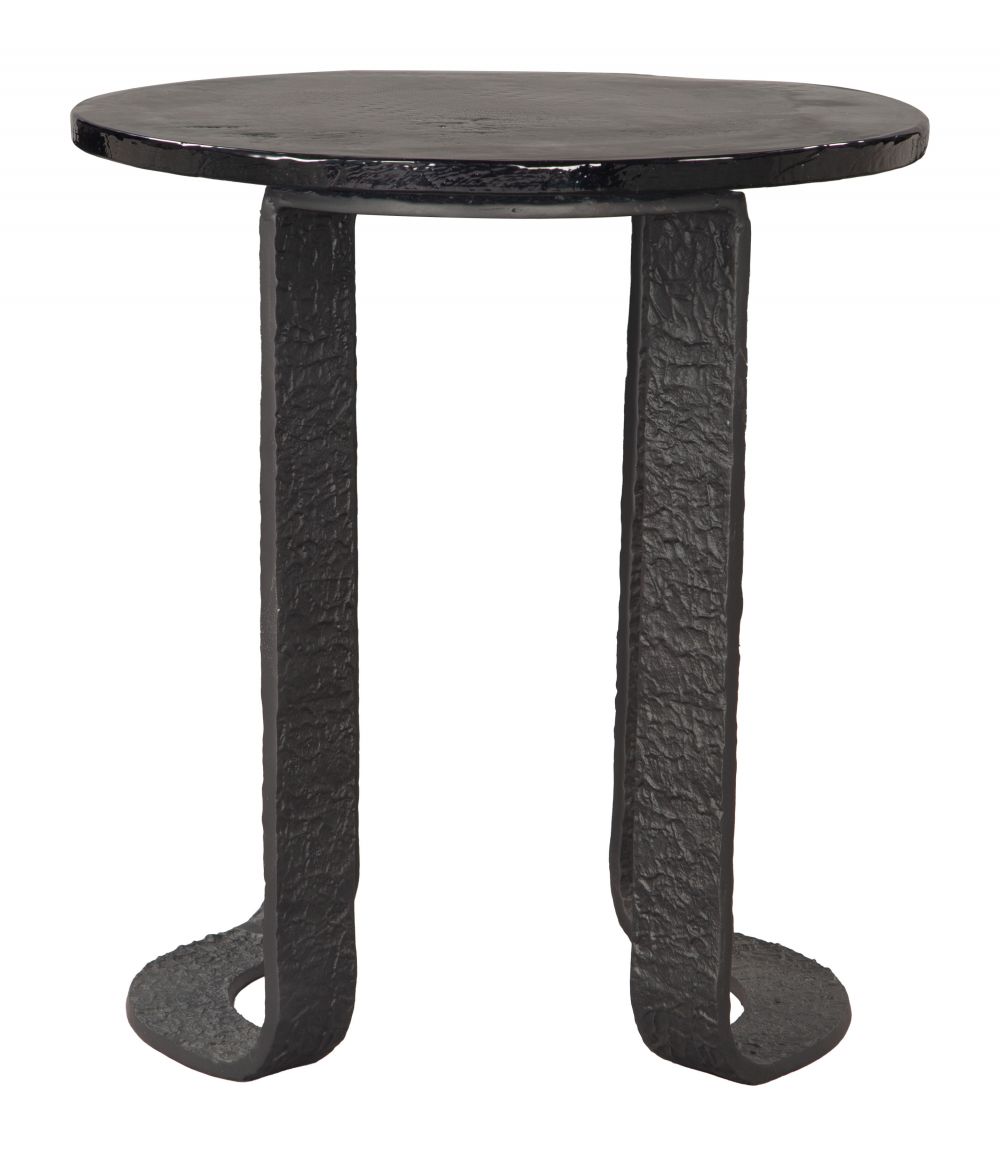 Divin Aluminum Frame Black Side Table