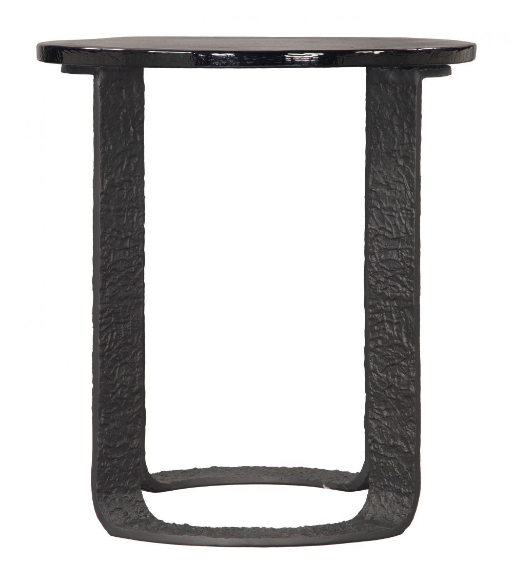 Divin Aluminum Frame Black Side Table