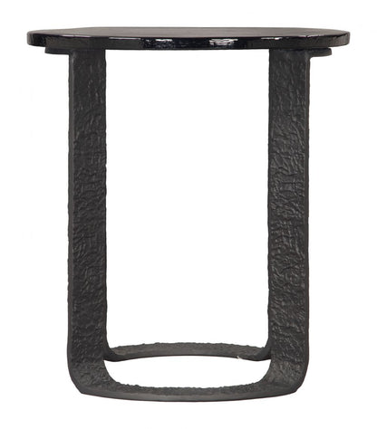 Divin Aluminum Frame Black Side Table