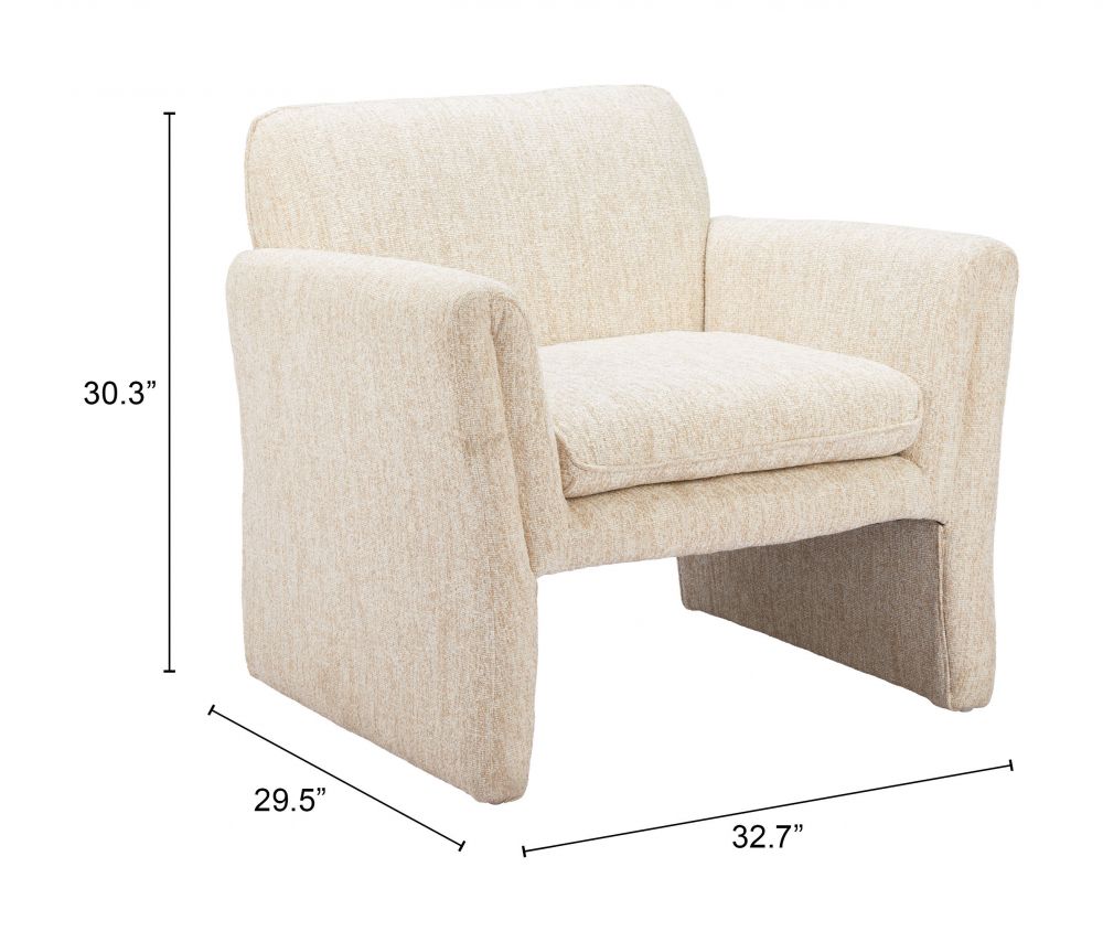 Dobra Textured Fabric Club Chair
