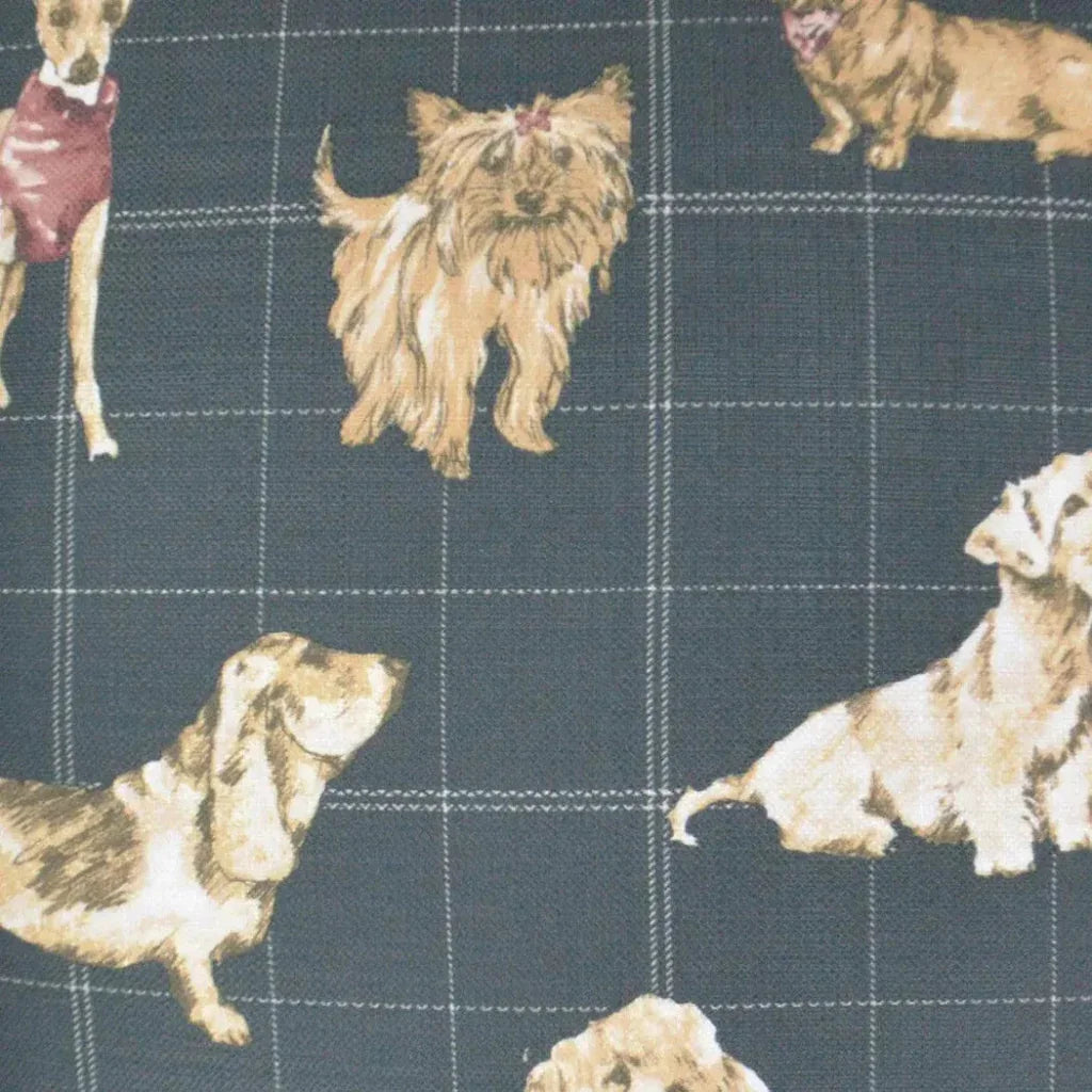 Dog Daze Midnight Black Throw Pillow Insert