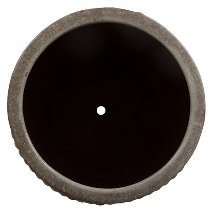 Dolly Tub Grey Ceramic Outdoor Planter
