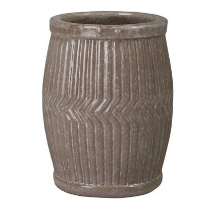 Dolly Tub Grey Ceramic Outdoor Planter
