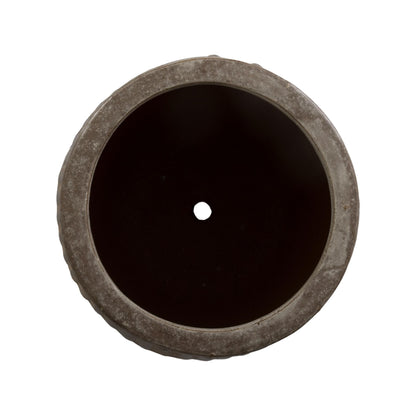 Dolly Tub Grey Ceramic Outdoor Planter